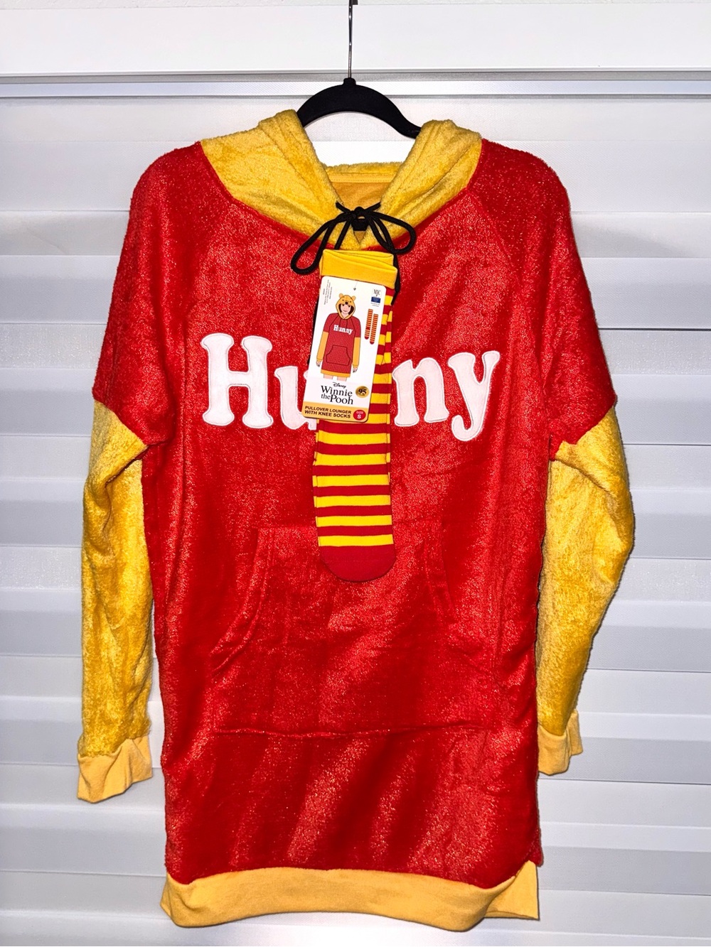 Disney Winnie the Pooh Hunny Pullover Hoodie Character Costume with Socks